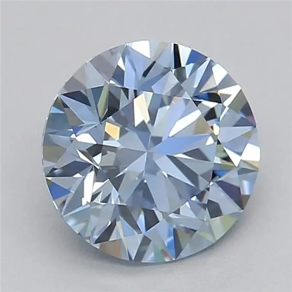 Fancy Intense Blue diamant 1,03 ct round cut VVS2 — Manich Jewelry