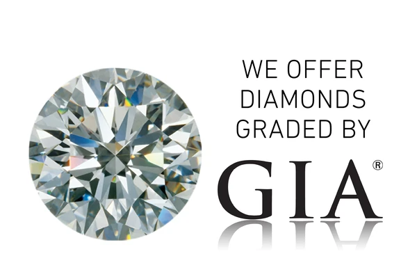 We Offer Diamonds Graded By GIA — officiel Authorized Retailer grafik fra Gemological Institute of America