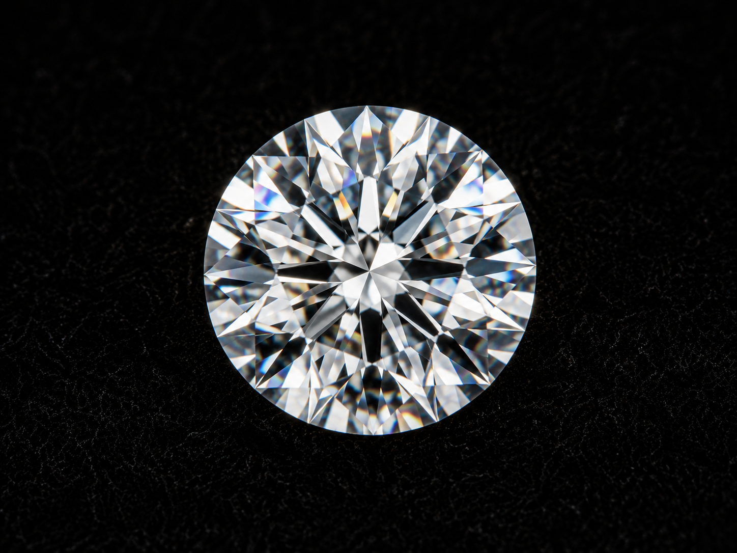 Rund brillant diamant med maksimal brillans og lysrefleksion fra 58 facetter